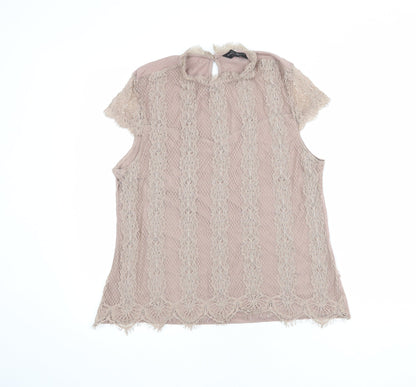 Womens UK Size 16 Dorothy Perkins Brown Basic Blouse