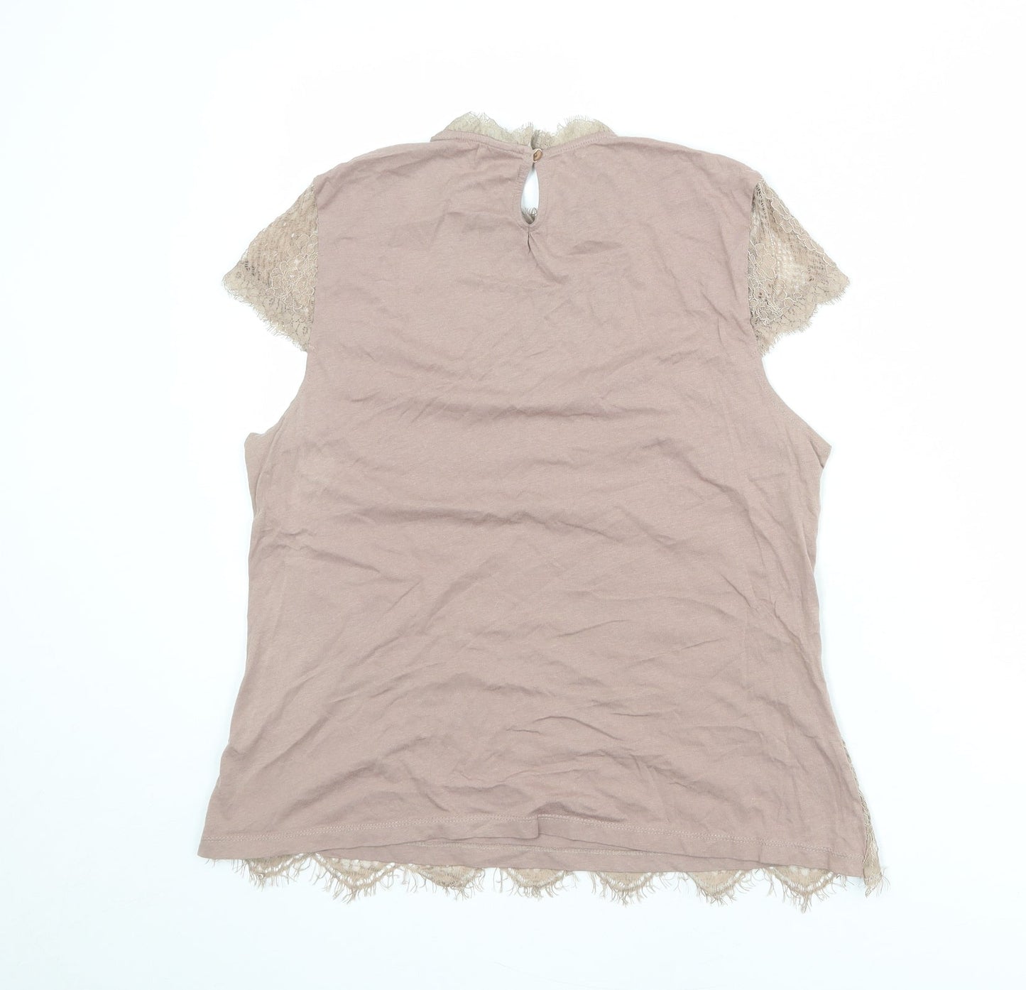 Womens UK Size 16 Dorothy Perkins Brown Basic Blouse