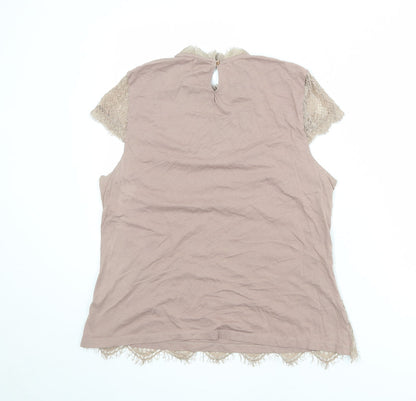 Womens UK Size 16 Dorothy Perkins Brown Basic Blouse