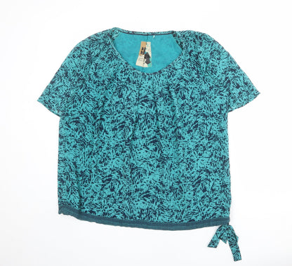 Womens UK Size 16 Betty Jackson Blue Basic Blouse