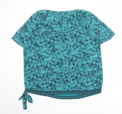 Womens UK Size 16 Betty Jackson Blue Basic Blouse