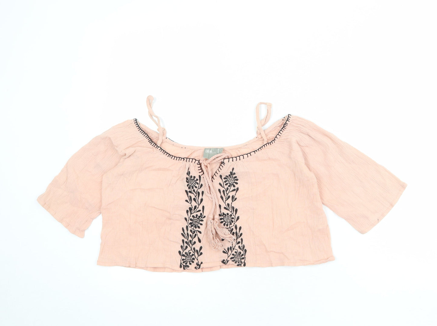Womens UK Size 8 ASOS Pink Basic Blouse