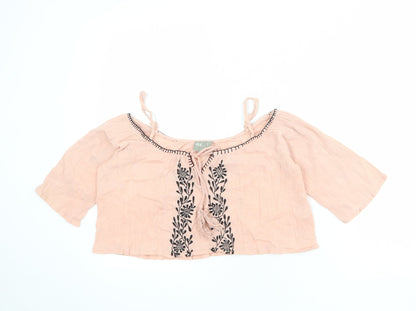 Womens UK Size 8 ASOS Pink Basic Blouse