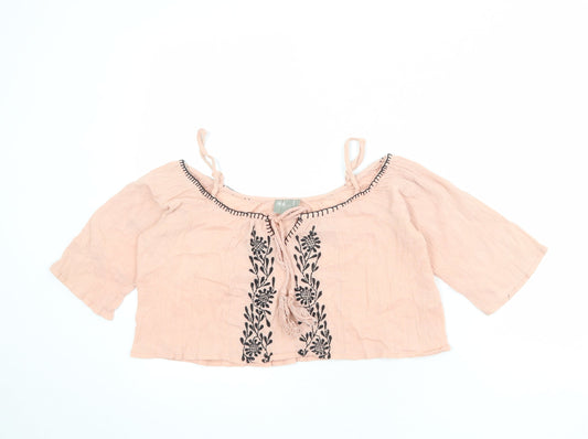 Womens UK Size 8 ASOS Pink Basic Blouse