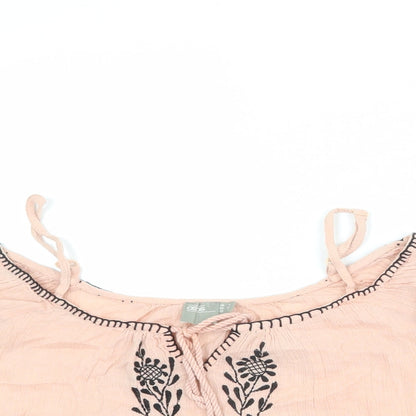 Womens UK Size 8 ASOS Pink Basic Blouse