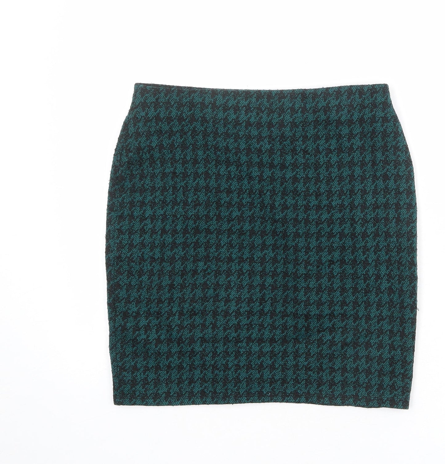 Dorothy Perkins Womens Green Geometric Acrylic Bandage Skirt Size 8