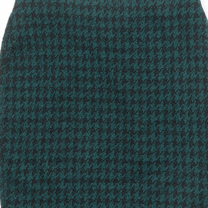Dorothy Perkins Womens Green Geometric Acrylic Bandage Skirt Size 8