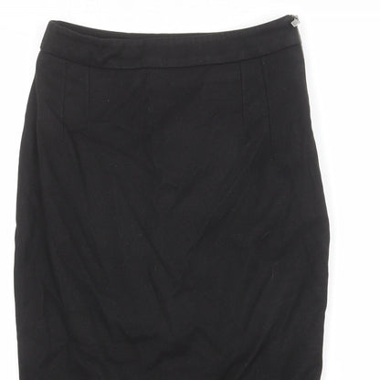 NEXT Womens Black Polyester Straight & Pencil Skirt Size 10 Zip
