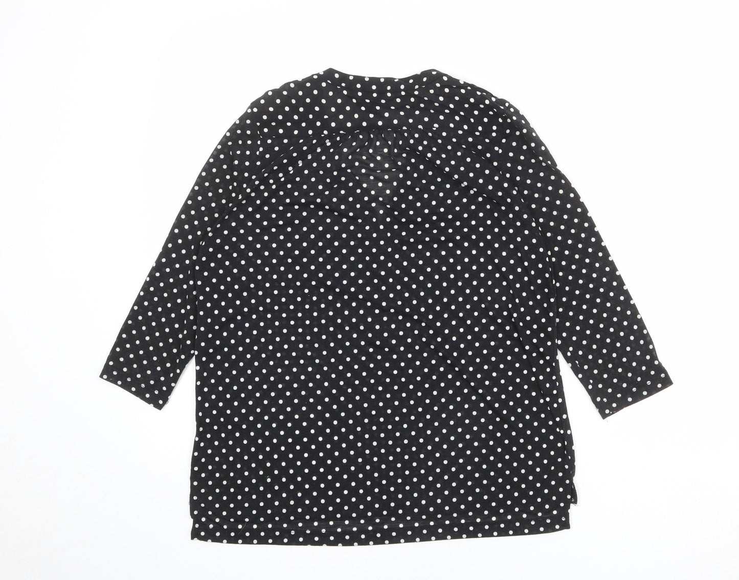Womens UK Size S H&M Black Basic Blouse