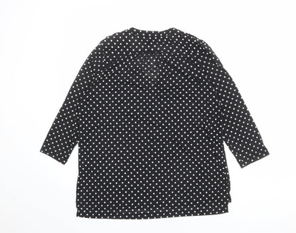 Womens UK Size S H&M Black Basic Blouse
