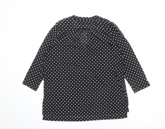 Womens UK Size S H&M Black Basic Blouse
