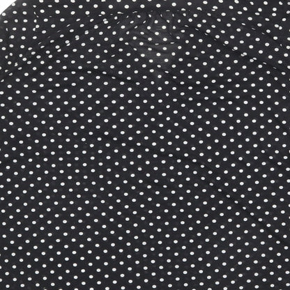 Womens UK Size S H&M Black Basic Blouse
