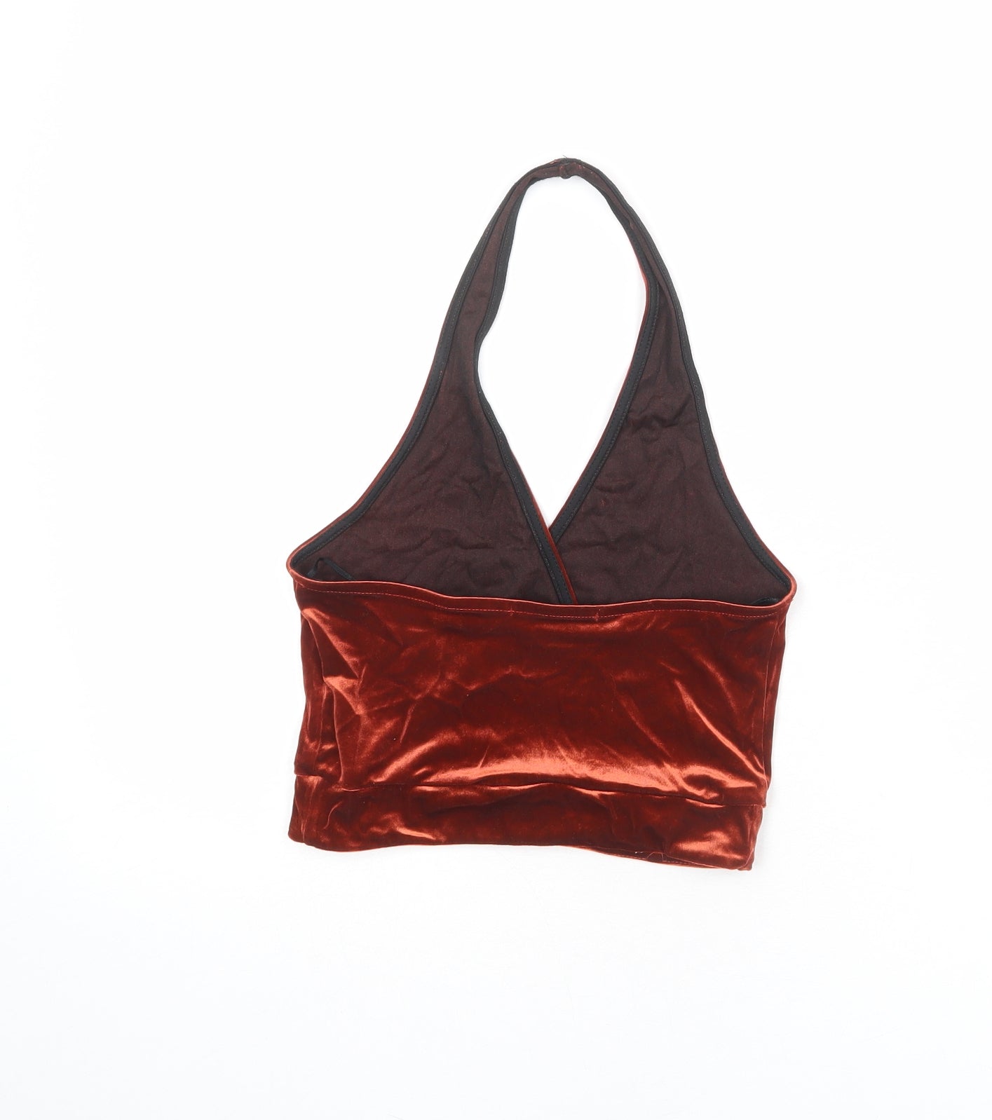Womens UK Size XS Cooperative Orange Cropped Tank