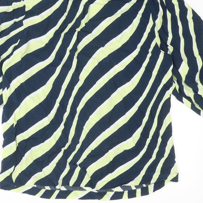 Womens UK Size 10 Marks and Spencer Blue Basic Blouse