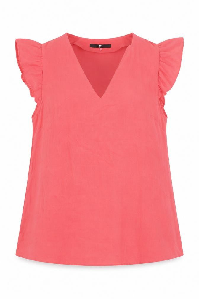 Womens UK Size 14 Very Pink Basic Blouse