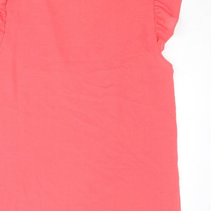 Womens UK Size 14 Very Pink Basic Blouse