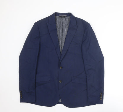 Mens UK Size 38 Marks and Spencer Regular Blue Suit Jacket