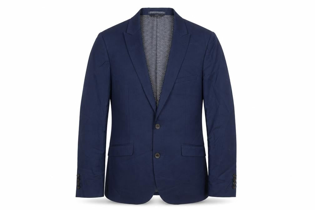 Mens UK Size 38 Marks and Spencer Regular Blue Suit Jacket