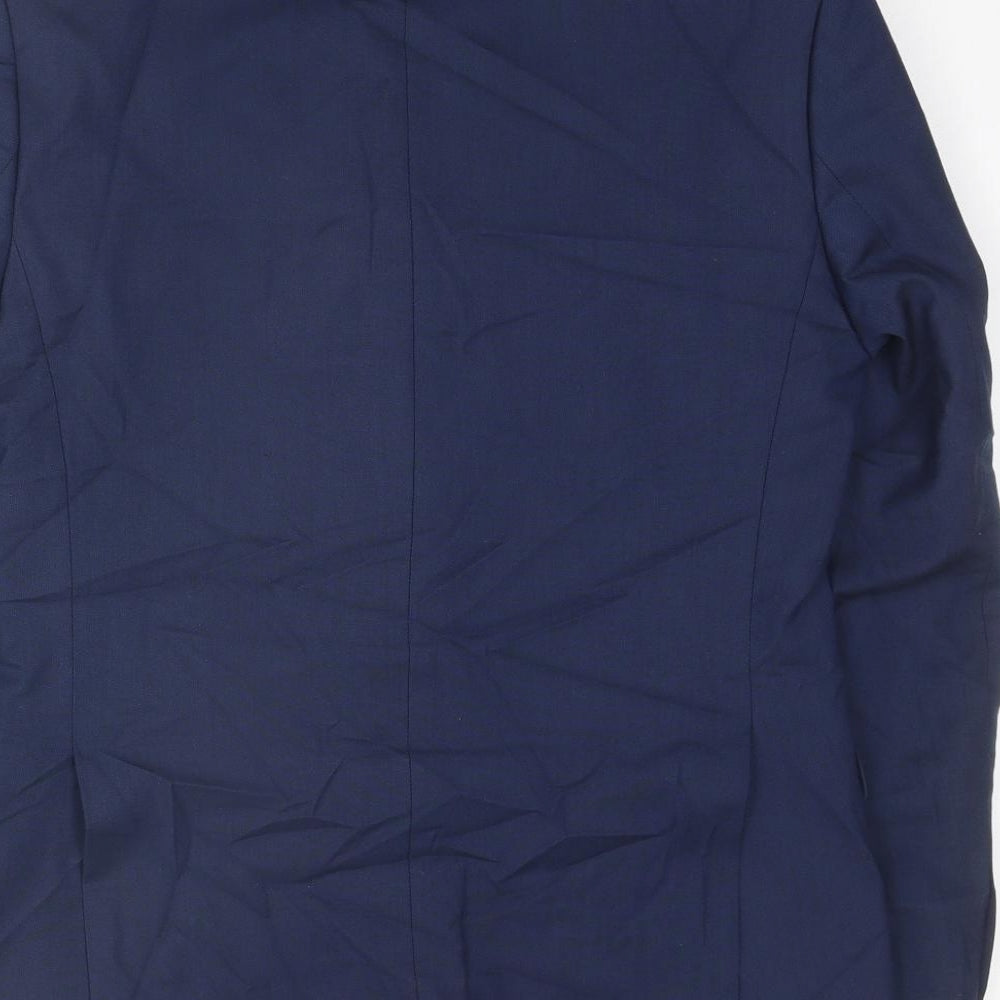Mens UK Size 38 Marks and Spencer Regular Blue Suit Jacket