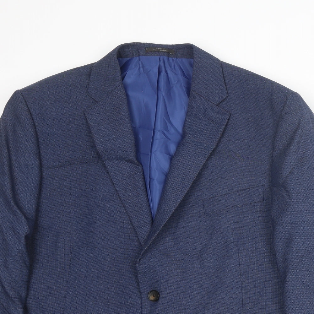 Mens UK Size 44 Marks and Spencer Regular Blue Suit Jacket