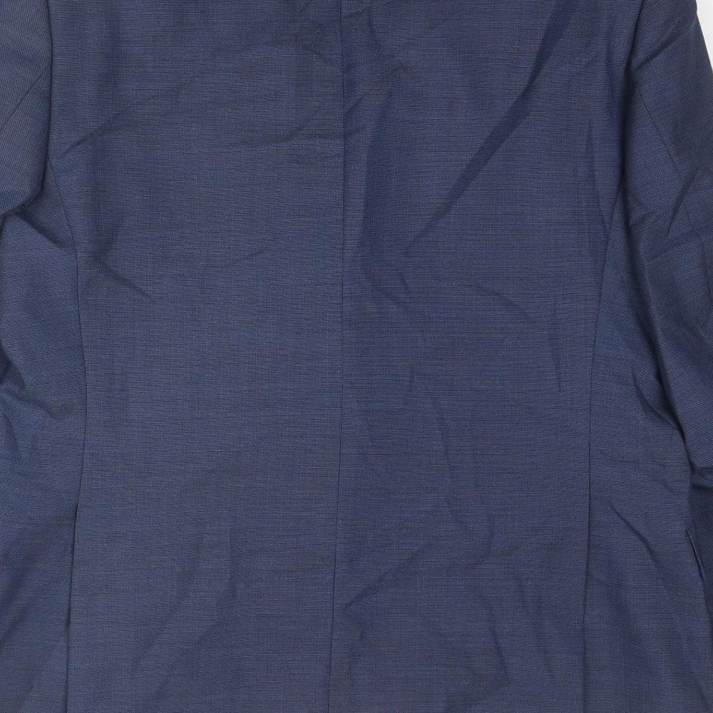 Mens UK Size 44 Marks and Spencer Regular Blue Suit Jacket