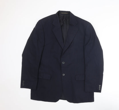 Mens UK Size 40 St Michael Regular Blue Suit Jacket
