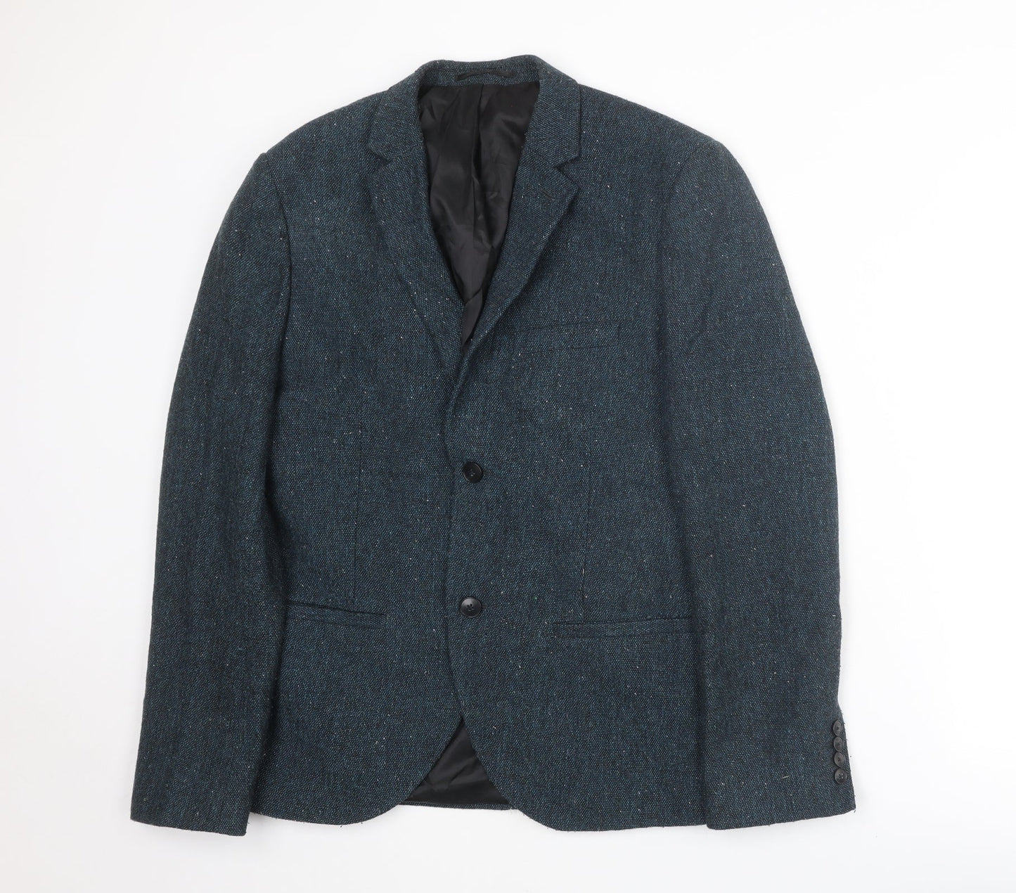Mens UK Size 38 Topman Regular Blue Suit Jacket