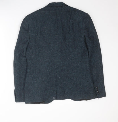 Mens UK Size 38 Topman Regular Blue Suit Jacket