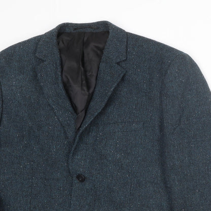 Mens UK Size 38 Topman Regular Blue Suit Jacket