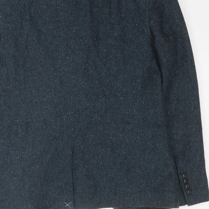 Mens UK Size 38 Topman Regular Blue Suit Jacket