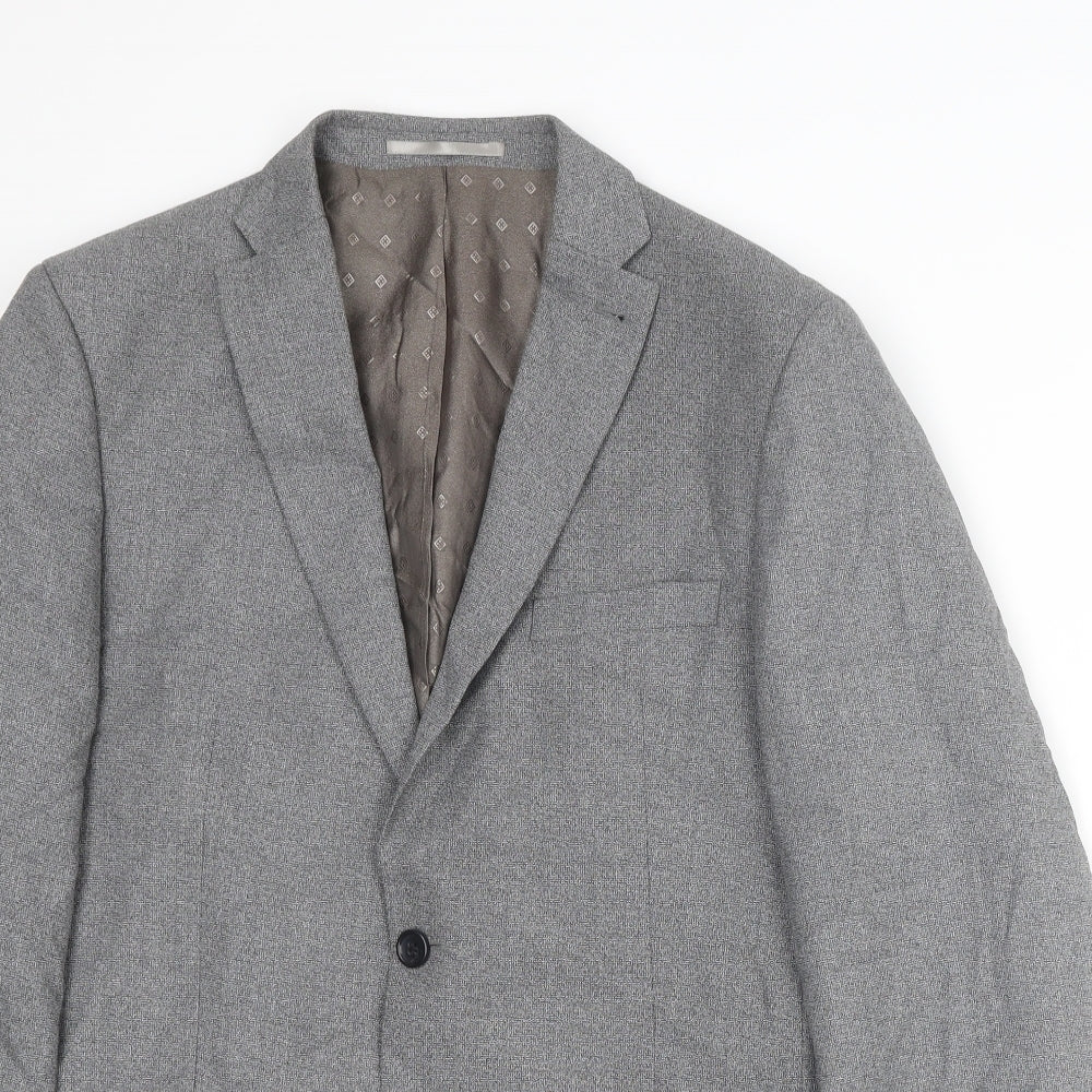 Mens UK Size 42 NEXT Regular Grey Suit Jacket