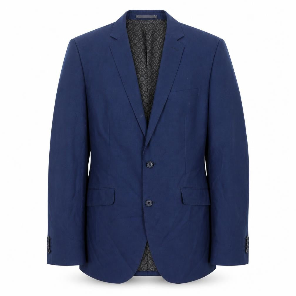 The Spitalfields Clothin Co. Mens Blue Polyester Jacket Suit Jacket Size 40 Regular