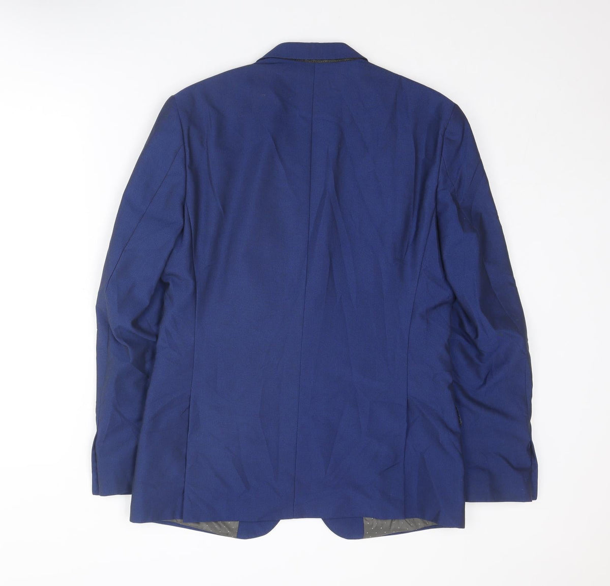 The Spitalfields Clothin Co. Mens Blue Polyester Jacket Suit Jacket Size 40 Regular