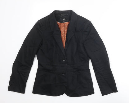 Womens UK Size 8 H&M Black Jacket