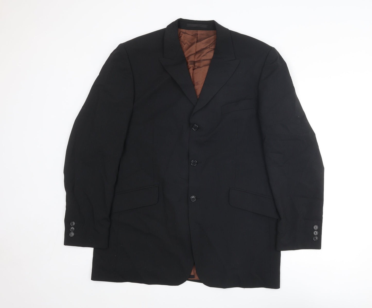 Mens UK Size 42 Karl Jackson Regular Black Suit Jacket
