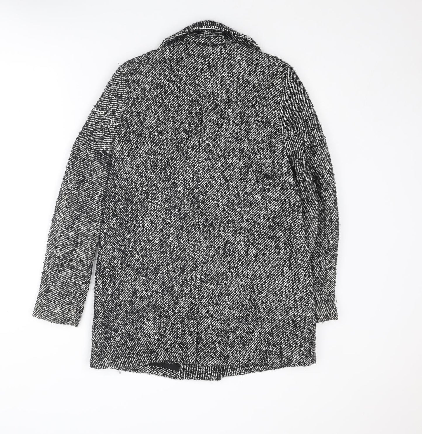 Womens UK Size 6 River Island Grey Overcoat