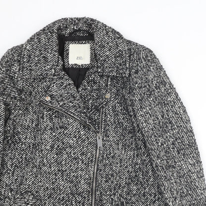 Womens UK Size 6 River Island Grey Overcoat