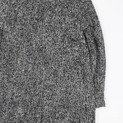 Womens UK Size 6 River Island Grey Overcoat