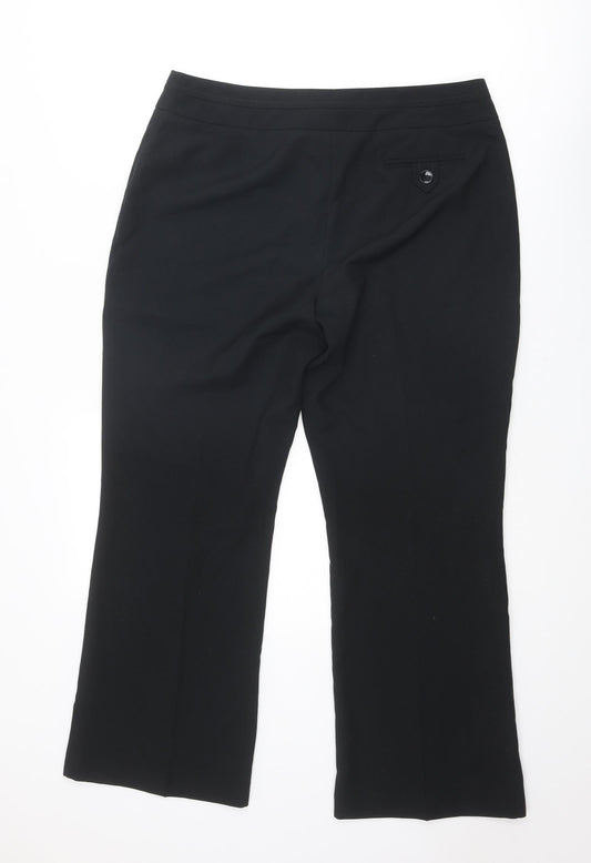 Womens UK Size 14 BHS Regular Fit  Black Trousers