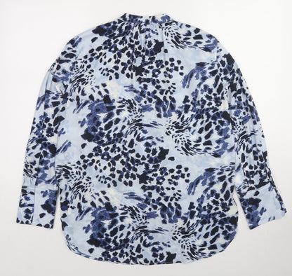 Womens UK Size 10 Marks and Spencer Blue Basic Blouse