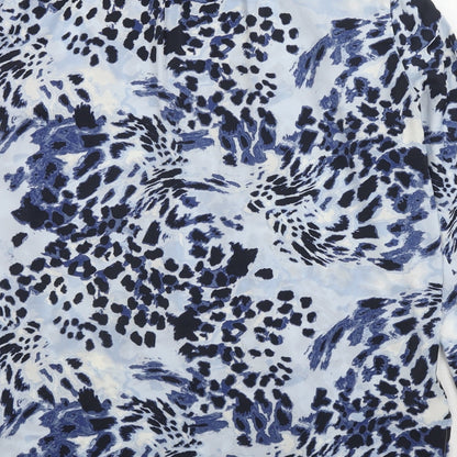 Womens UK Size 10 Marks and Spencer Blue Basic Blouse