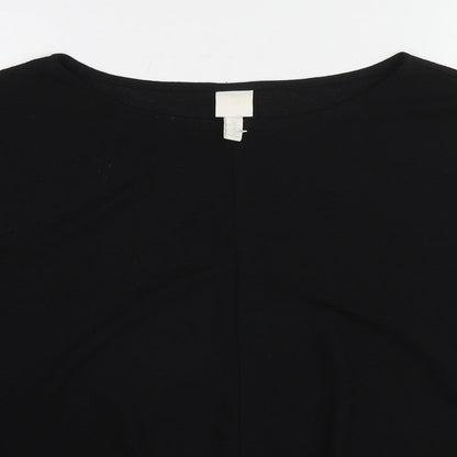 Womens UK Size XL H&M Black Basic Blouse