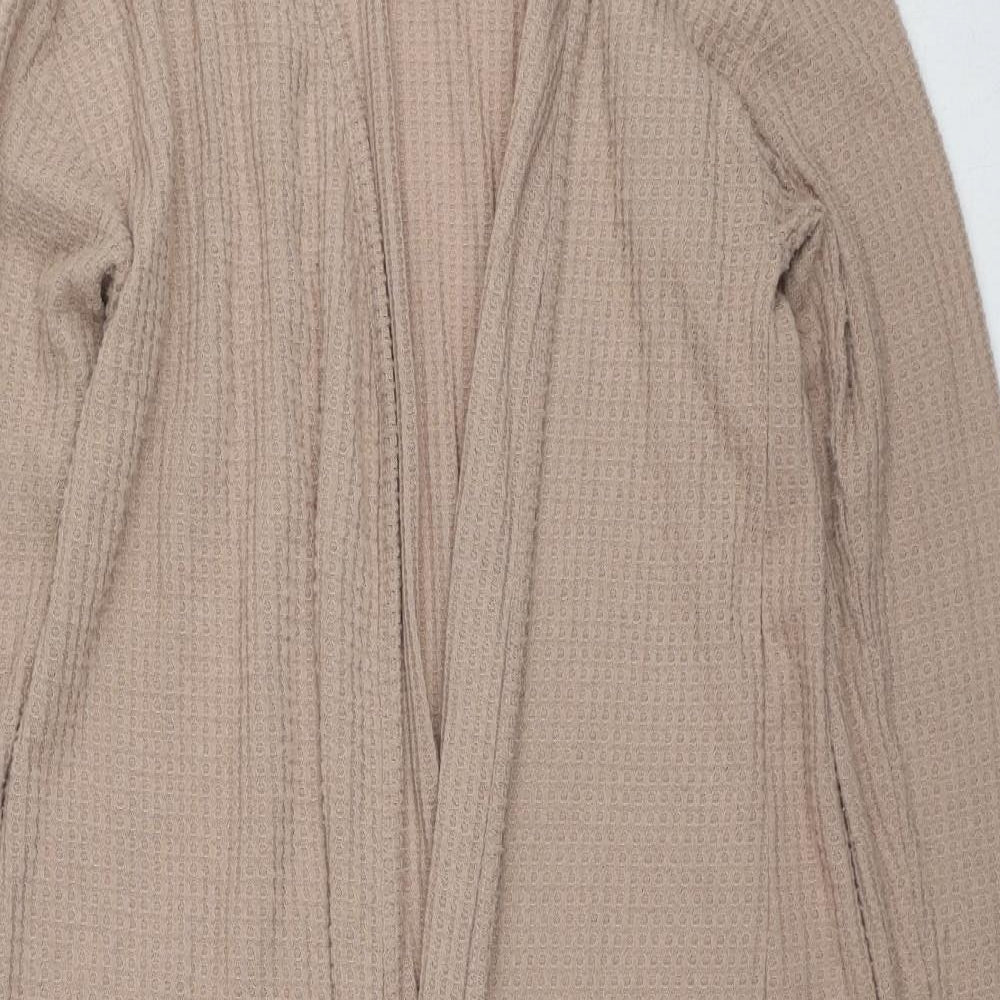 Karen Neuburger Womens Beige V-Neck Polyester Cardigan Jumper Size S
