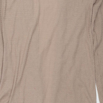 Karen Neuburger Womens Beige V-Neck Polyester Cardigan Jumper Size S