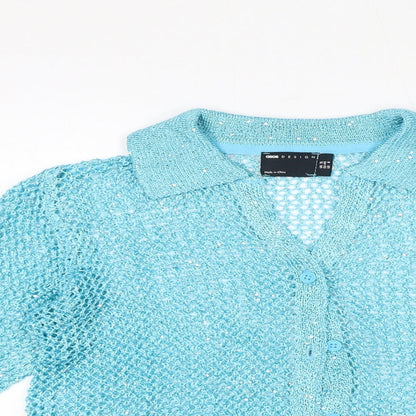 Womens UK Size 12 ASOS Blue Cardigan Jumper