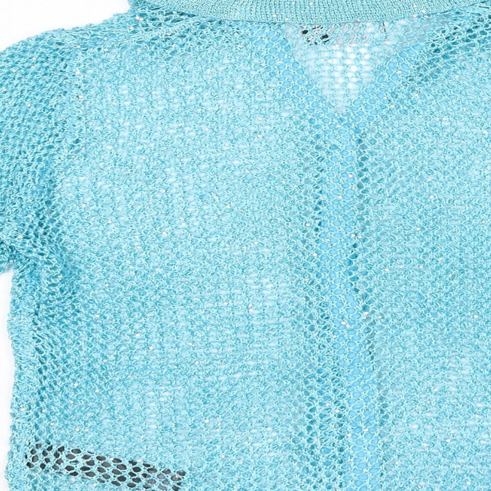 Womens UK Size 12 ASOS Blue Cardigan Jumper