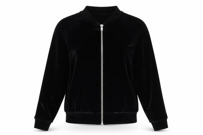 Womens UK Size 10 Boohoo Black Full Zip Sweatshirt