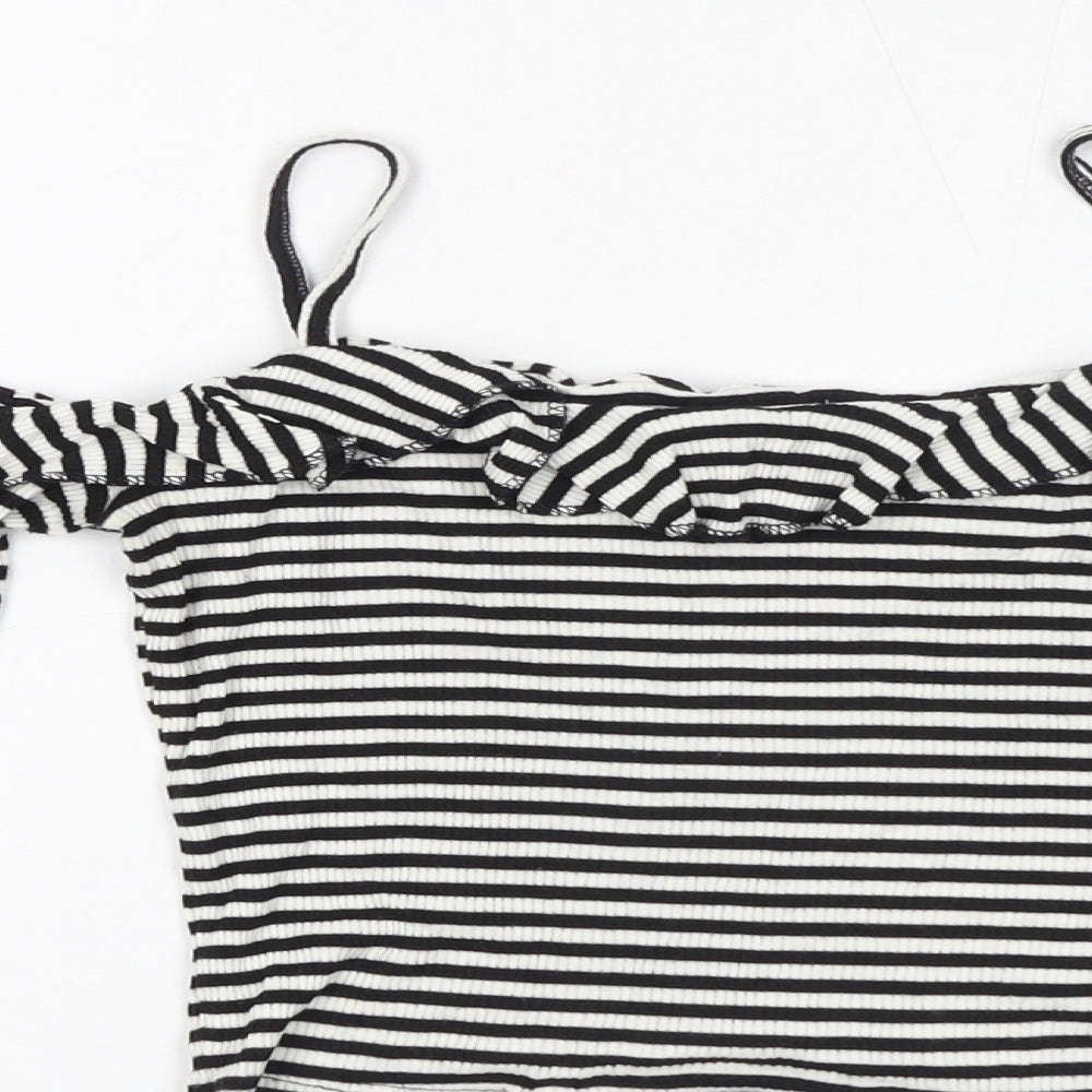 Womens UK Size S Pins & Needles White Cropped Blouse