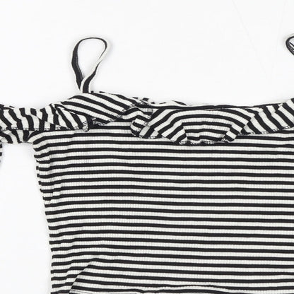 Womens UK Size S Pins & Needles White Cropped Blouse