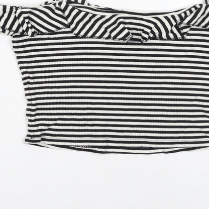 Womens UK Size S Pins & Needles White Cropped Blouse